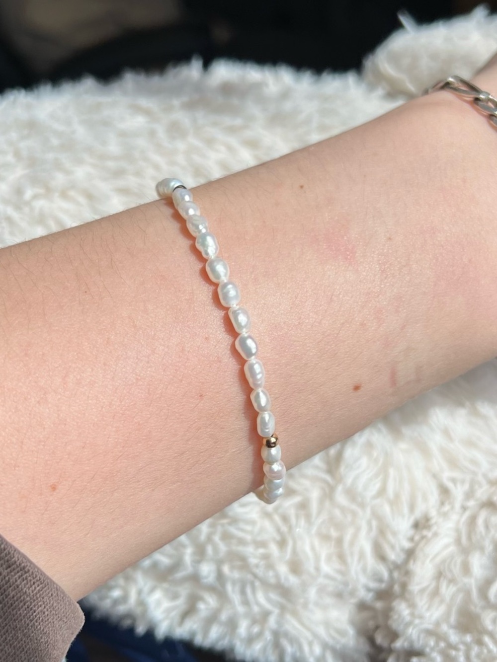Freshwater Pearl & 14K Gold Bracelet - Picture 9 of 9